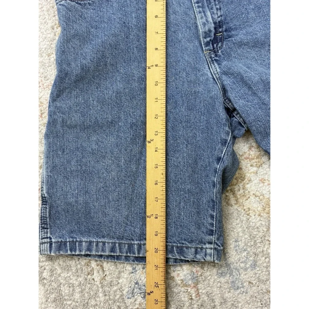 Wrangler Carpenter Denim Shorts Mens 32 Blue Baggy Jorts Y2K Skater 64WC2ZL VTG